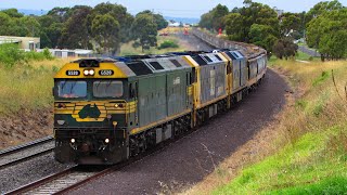 7735v Pacific National Empty Grain Train With G520 BL27 G527 At Bellpost Hill (4/1/23)