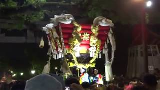 平成29年 百舌鳥八幡宮 月見祭 梅町ふとん太鼓 宮入