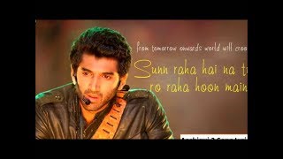 Sunn Raha Hai Na Tu Karaoke With Lyrics | Aashiqui 2 | Hindi Karaoke