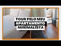 TOUR PELO MEU APARTAMENTO MINIMALISTA - 49 METROS - DOIS DORMITÓRIOS COM SACADA E LAVANDERIA GRANDE