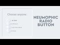 Neumorphic Radio Button Using CSS only #html #css #toggleswitch