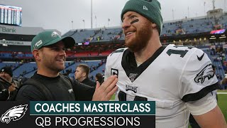 Studying Quarterback Progressions w/ Press Taylor | Eagles Coaches Masterclass
