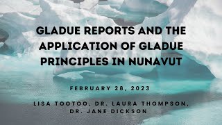 Gladue Reports and the application of Gladue Principles in Nunavut