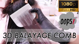 Hair Color 3D Balayage | Comb Technique