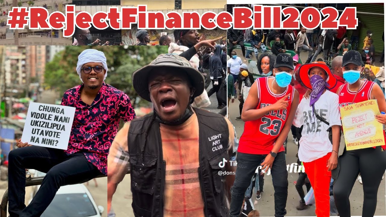 KENYAN CELEBRITIES AT REJECT FINANCE BILL 2024 🇰🇪🇰🇪🇰🇪 - YouTube