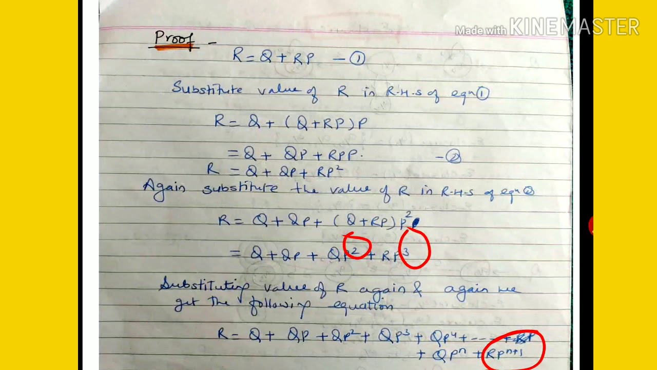 Arden's Theorem And It's Proof - Lecture 59/toc - YouTube