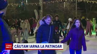 Patinoarele au devenit distracția vacanței de iarnă în București. Până când vor fi deschise