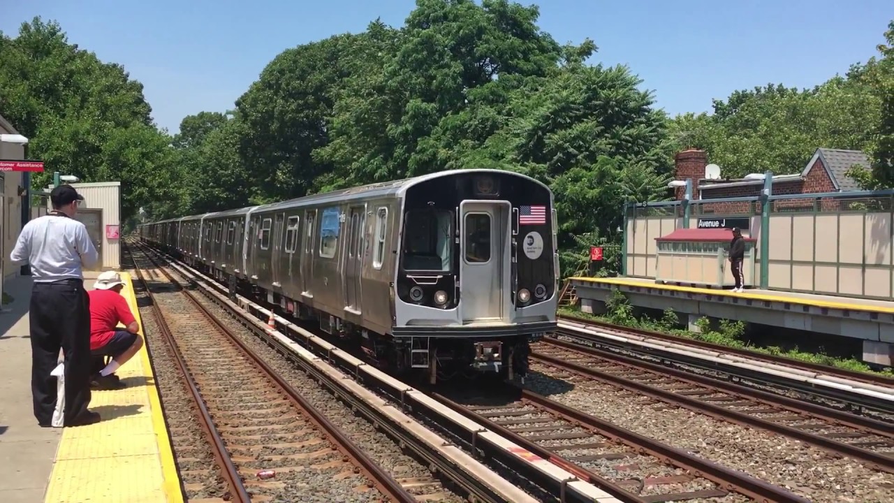 BMT Brighton Line: (B) And (Q) Lcl/Exp Trains With Test Train @ Avenue ...