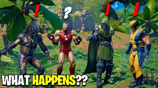 What Happens if Boss Predator Meets Iron Man, Wolverine & Dr Doom in Fortnite Season 5? | Challenge!