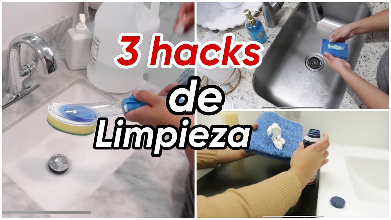 3 HACKS DE LIMPIEZA | TIPS DE LIMPIEZA PARA LIMPIAR RAPIDO Y FACIL TU ...