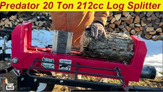 Making Firewood with Harbor Freight PREDATOR 20-Ton Log Splitter –Still worth it after over 4 Years?