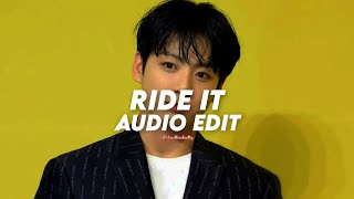 ride it (sped up) - Jay Sean || edit audio