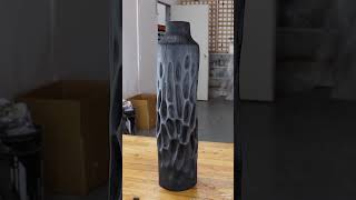 DIY Textured Wooden Vase | Arbortech Tools #diy