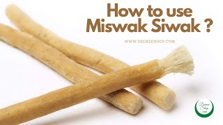 How to use Miswak Siwak - The Natural Islamic Muslim Tooth Care Product -    www.DeeneeShop.com