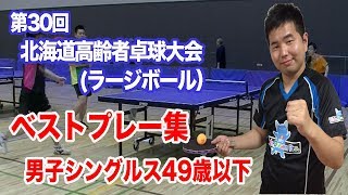 [ラージボール]第30回高齢者ラージ男子シングルス49歳以下 ベストプレー集/じんちゃん(旧名:TAKUJIN)