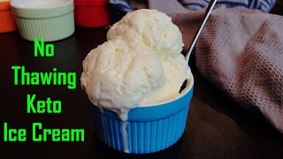 Keto Ice Cream Recipe No Thawing Required! | How To Make Keto Ice Cream