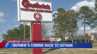 Guthrie's Chicken back in the Wiregrass