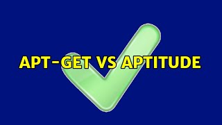 apt-get vs aptitude