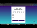 Multi-Step Registration Form Using HTML, CSS and JavaScript with Source Code