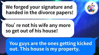 【Apple】SIL demands we give her our house and forges my signature to divorce me and my husband.