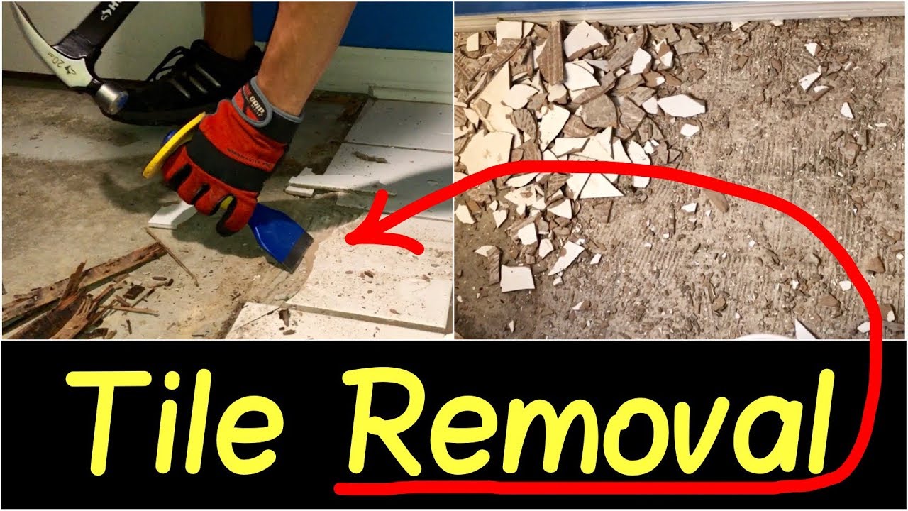 How To Remove Tile Floor | Remove Tile From Concrete Or Wood Subfloors ...