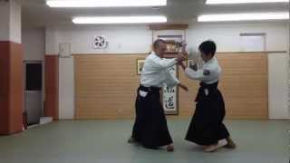 合気道 参段技 諸手取 下段 腰投げ 03 aikido 3dan-waza morotedori gedan koshinage 03.MOV