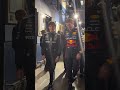 during yesterday s f175 live event red bull racing s liam lawson and max verstappen f1 shorts