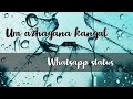 Um Azhagana Kangal | Whatsapp Status | Full Screen