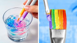 🌟 QUICK \u0026 EASY RAINBOW CRAFTS! 🖌️🌈 HURRY UP TO TRY!