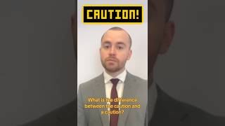 The caution vs a caution - what is the difference? #police #solicitor #advice #caution #shorts