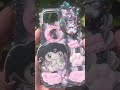 pink and black kuromi iphone 13 case kawaii sanrio anime decoden cute sanriocharacters