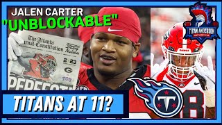 Georgia SUPERSTAR Jalen Carter to the Tennessee Titans at 11? | NFL Draft | Titan Anderson Reaction