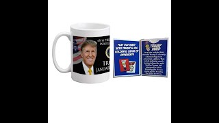 VictoryStore 2017 45th Presidential Inauguration - Donald Trump Coffee Mug + Trump Maid Card Game