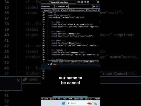 HTML Form Buttons Redefined | Cancel And Submit Excellence #html # ...