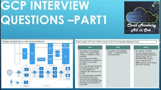 GCP Interview Questions - Part 1