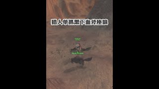 猎人单抓黑下血斧座狼 全技能团本神宠猎人必备 #魔兽世界