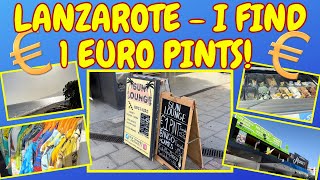 LANZAROTE - PUERTO DEL CARMEN \u0026 A 1 EURO PINT !! #lanzarote