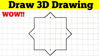 How to Draw 3D drawing Step By Step || 3D Art 2020