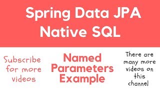Spring Data JPA Native SQL Query with Named Parameters