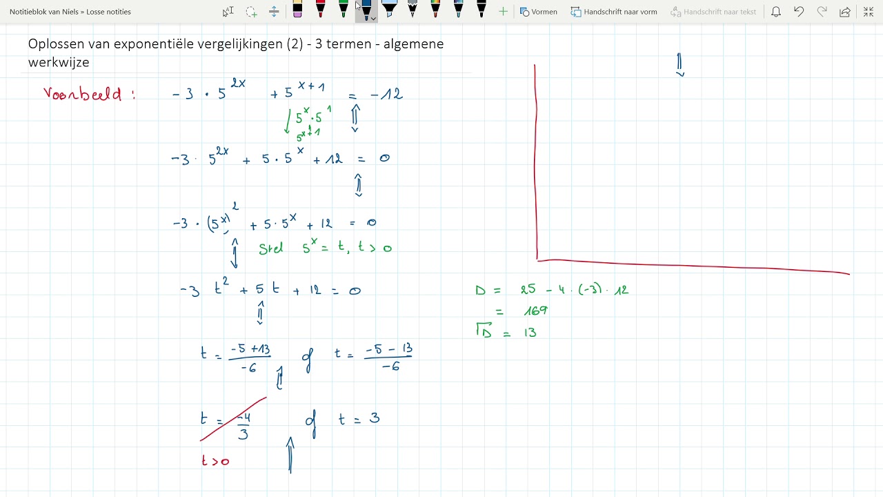 Oplossen Van Exponentiële Vergelijkingen (2) - 3 Termen - Algemene ...