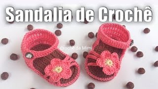 Como fazer sandália de crochê para bebê