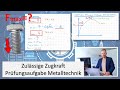 Prüfungsaufgabe Metalltechnik 29 | Zulässige Zugkraft Gewinde M10x1,5 Haken - Ganze Rechnung 🎓