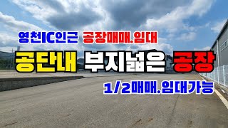 (S123)#영천공장☆영천시 채신동 공단내 부지 넓은 #공장매매 임대 부지면적13,742m²(4157평) 건물면적2241m²(678평) 1/2매매 임대가능함 #영천부동산