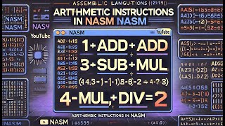 Assembly Language Arithmetic Instructions Explained NASM x86