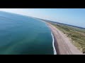 kilmore quay beach and the distant saltee islands co. wexford drone footage