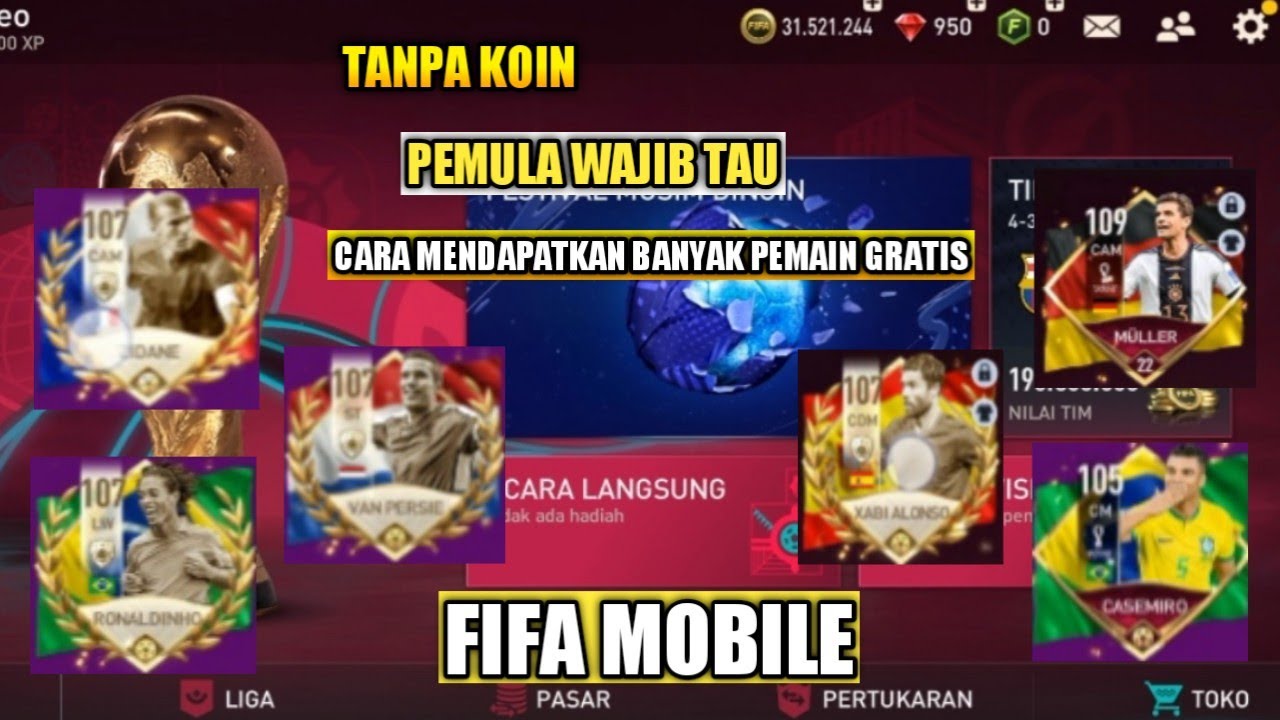 PEMULA HARUS NONTON SIH | CARA MENDAPATKAN PEMAIN GRATIS DI FIFA MOBILE ...