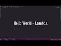 Alexa.NET - Hello World with AWS Lambda