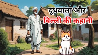 Doodhwala Aur Billi Ki Kahani – Kya Sikha? 🤔 | दूधवाला और बिल्ली |  | Heartwarming Hindi Story