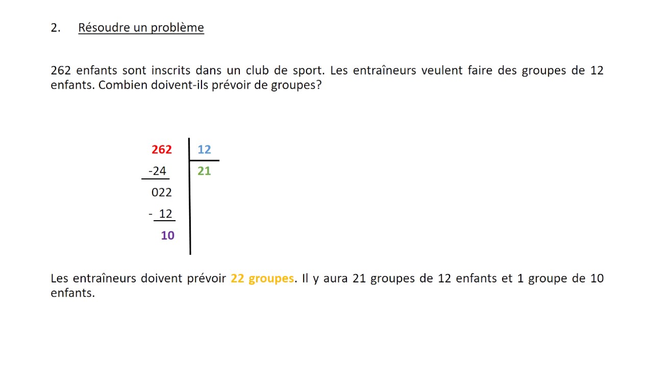 6 DIVISION EUCLIDIENNE CRITERE DIVISIBILITE - YouTube