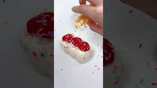 FUFUSQUISHY ASMR 🍓🎧 ✮Strawberry Cream Roll Squishy